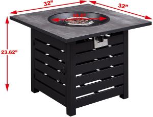 China 32'' Outdoor Natural Gas Firepit wholesale