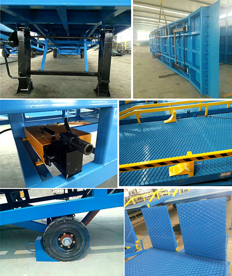 10 Tons Container Mobile Loading Hydraulic Dock Ramp for Warehouse