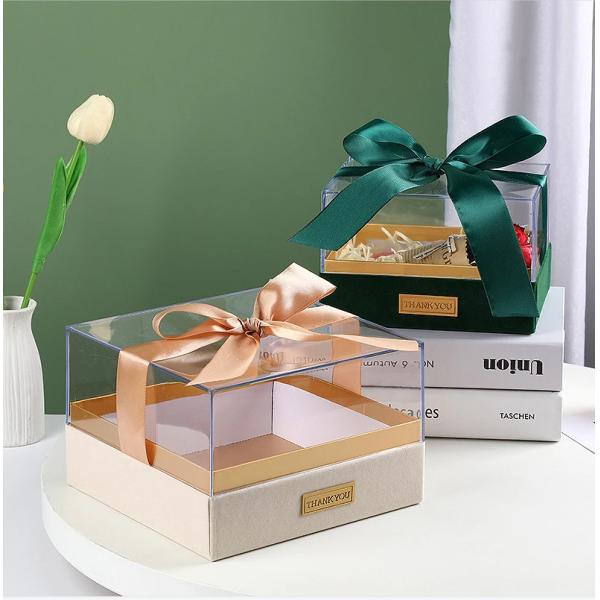 Paper Gift Packing Box for Candle Custom Logo Luxury Transparent Acrylic Storage Box