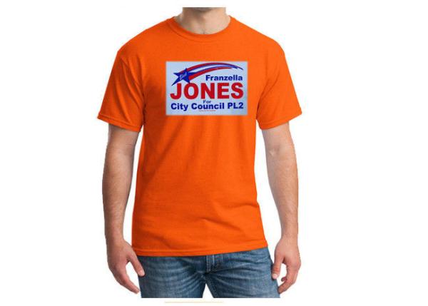100% Cotton Election T - Shirts Double Needle Hem 2 / 3 Large Pattern