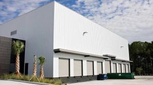 China Steel Frame Metal Prefabricated Industrial Buildings With Metal Wall Cladding wholesale