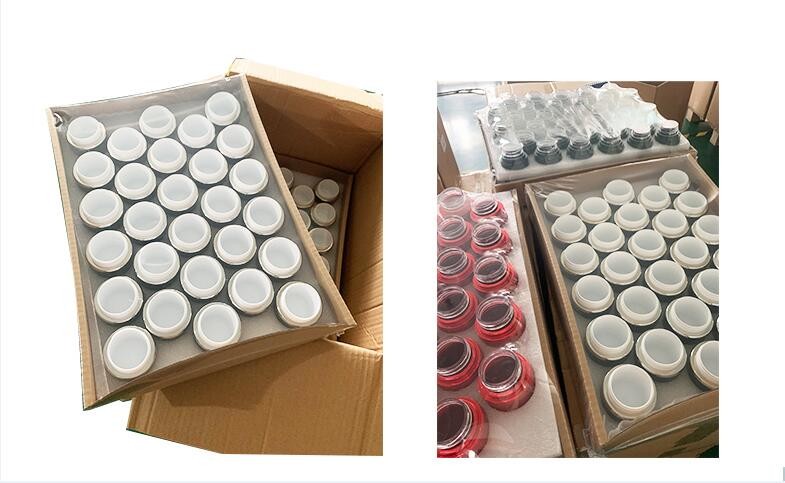 Empty PET Plastic Face Cream Mask 200ml Frosted Cosmetic Jars
