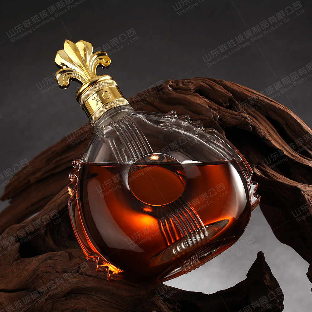 Accptable OEM/ODM Custom Clear Glass Bottle for Liquor Wine Whisky Vodka Spirit Clear