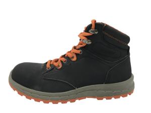 China Black High Cut Safety Boots , Comfortable Steel Toe Work Boots For Industry wholesale