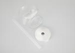 Food Grade PET Plastic Jar Container With Aluminum Lids 65mm