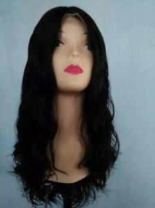 China 16 Inches Single Knots Lace Front Eueopan Virgin Hair Jewish Wigs Natural Hairline wholesale
