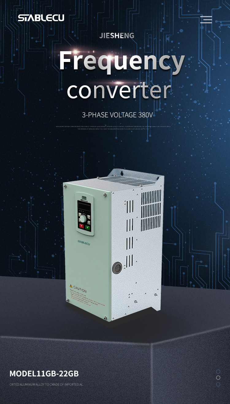 High Frequency 3 Phase Variable Speed Drive VFD Motor Drive 22KW