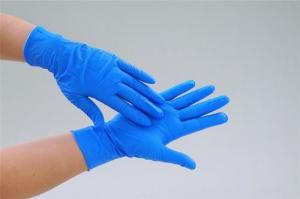 China Dental Offices Disposable Medical Gloves , Blue Biodegradable Medical Gloves wholesale
