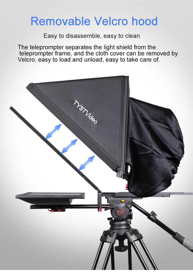 OEM/ODM Supported 22 Inch Studio Teleprompter for Speech Broadcasting in Live Broadcast