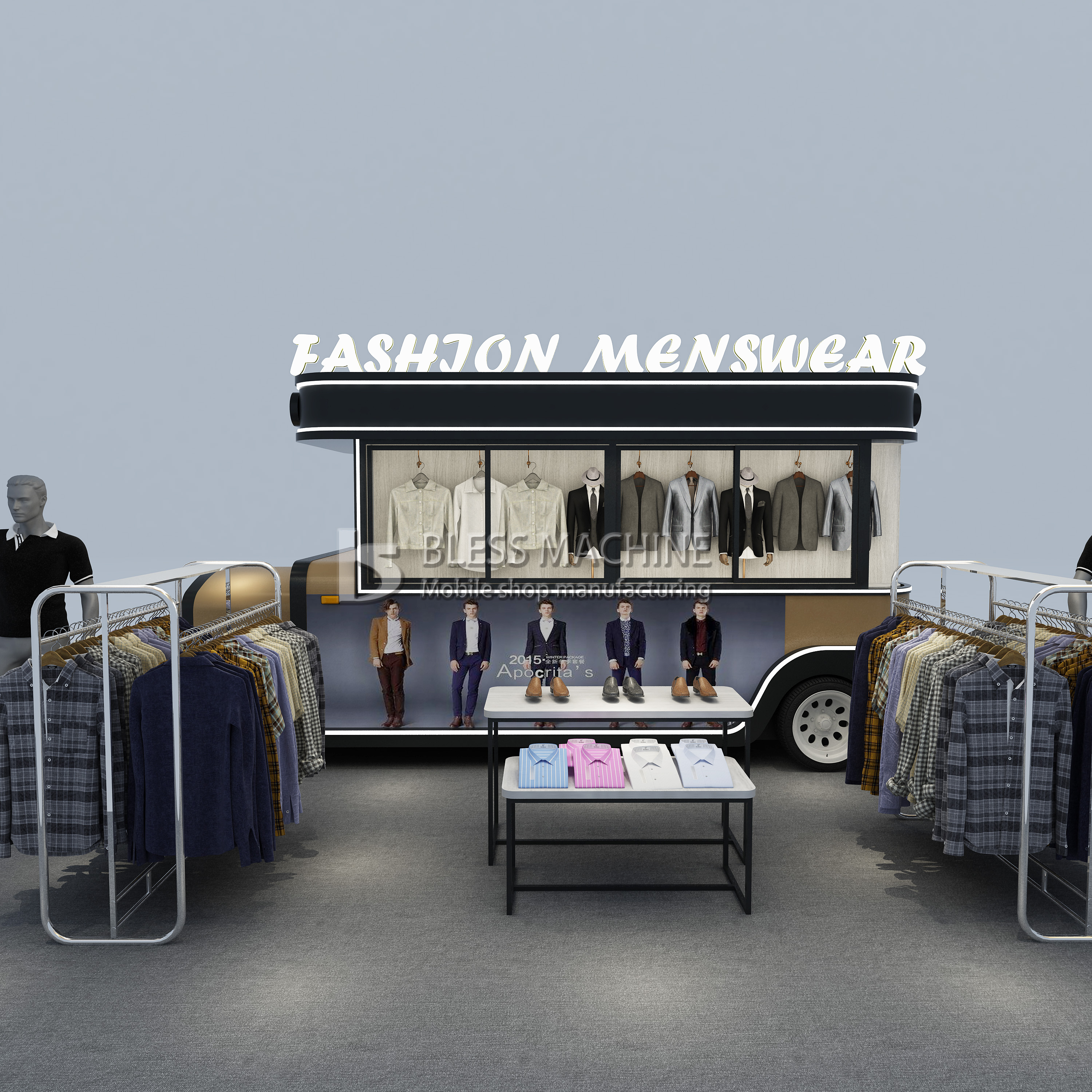 Square Style Food Tow Trailer for Mobile Snacks and Beverages in High Demand