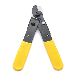 China Yellow Handle Single Hole Wire Cutter Fiber Optical Cable Stripper on sale