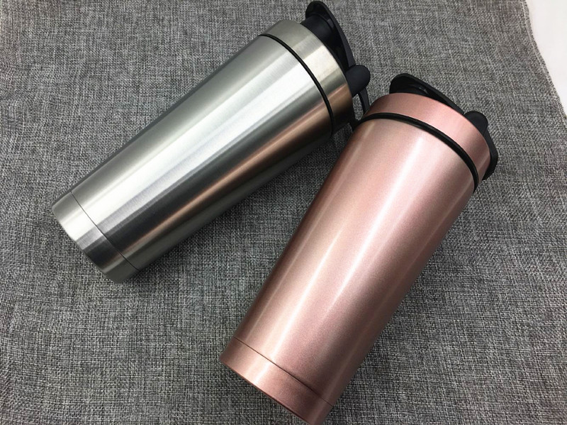 Shaker Bottle With Wire Whisk, Protein Shaker Bottle For Protein Mixes, Stainless Steel Shaker Bottle, Metal Shaker Bottle,Large Shaker Bottle 25oz