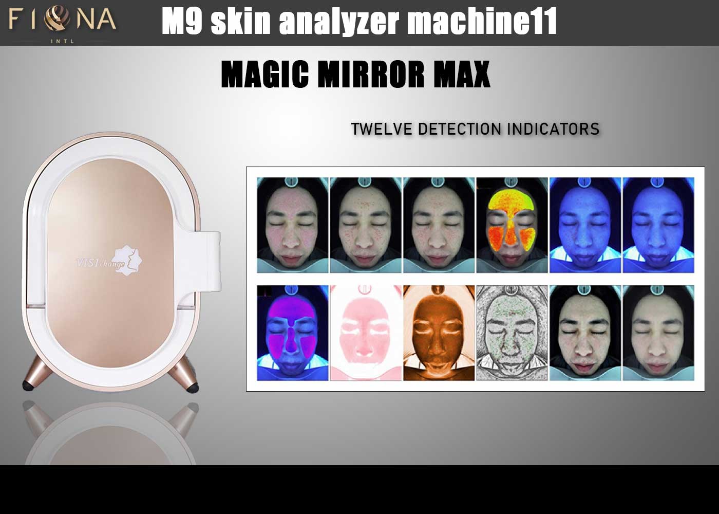 Hd Intelligent Ai Rgb Facial Skin Analyzer With Clinic Magic Mirror Face Scanner