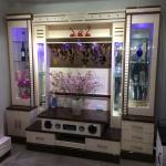 Living Room Armoire Antique Furniture MDF Panel Ashley TV Cabinet