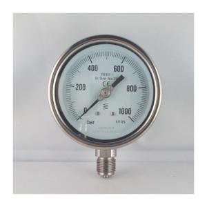 China Safe Hydraulic Oil Pressure Gauge Stainless Steel 316 / 304 OEM wholesale