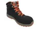 Black High Cut Safety Boots , Comfortable Steel Toe Work Boots For Industry