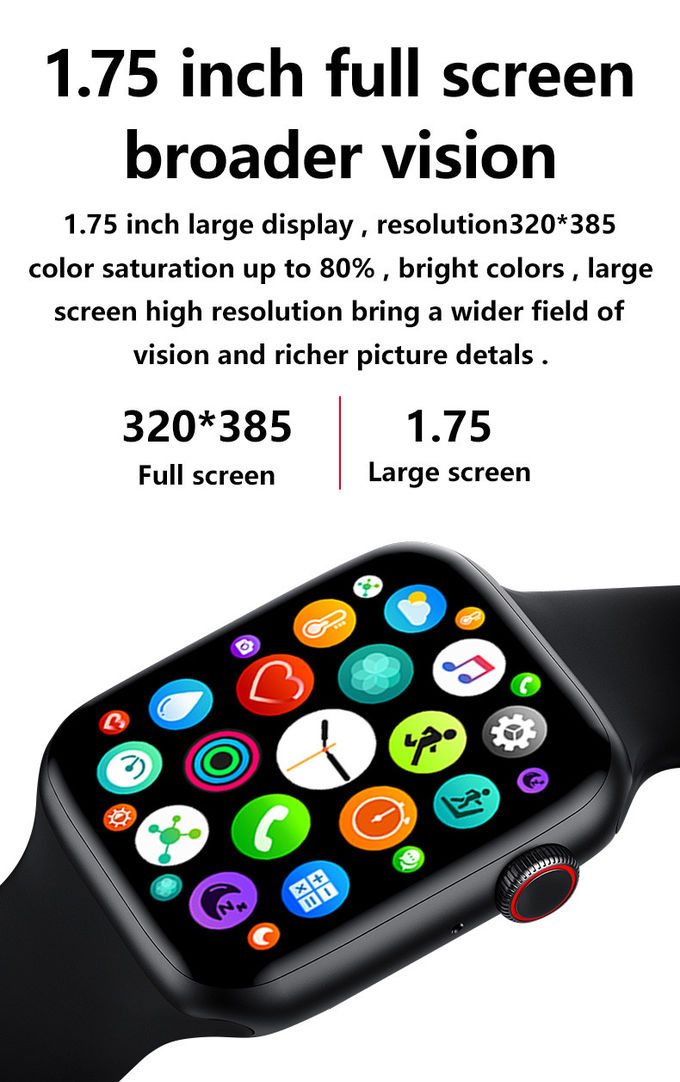 IWO 12 Smart Watch T500+Plus Bluetooth Call Music Smartwatch Fitness Tracker Heart Rate Monitor Wearable Devices Clocks