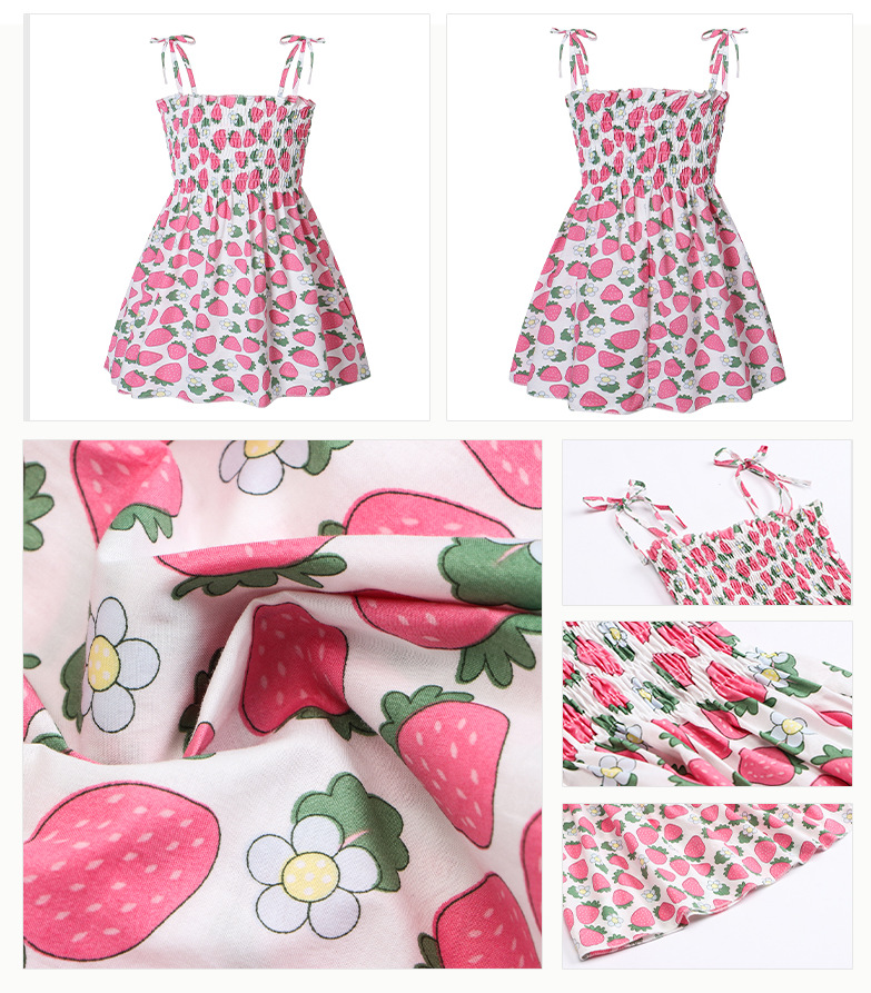 Little Girls Rainbow Beach Sundress Children's Dress Clothing