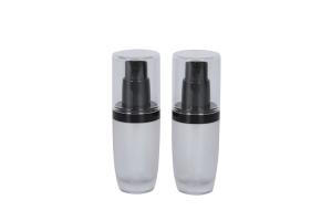China Custom Frosted Glass Foundation Bottle For Travel Skin Care on sale