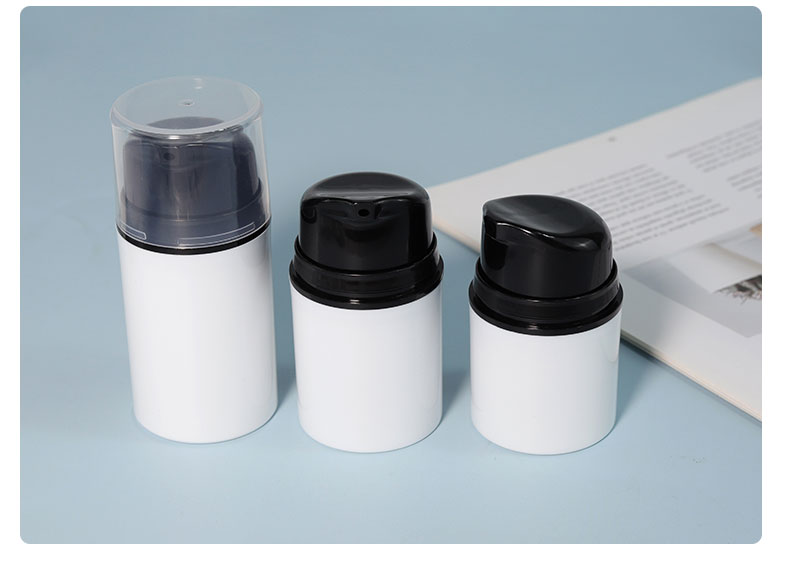 30ml 50ml 100ml 200ml Plastic Airless Pump Bottle White Cosmetic Lotion Packaging Bottle