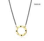 Black Chain Stainless Steel Fashion Necklaces Round Wheel Necklace For Men