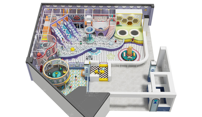 Indoor Playground With Balls , Inside Play Zone Equipment