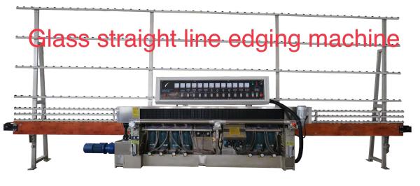 Total Weight 3600kg Glass Straight Line Edging Polishing Machine 11 Spindle 45