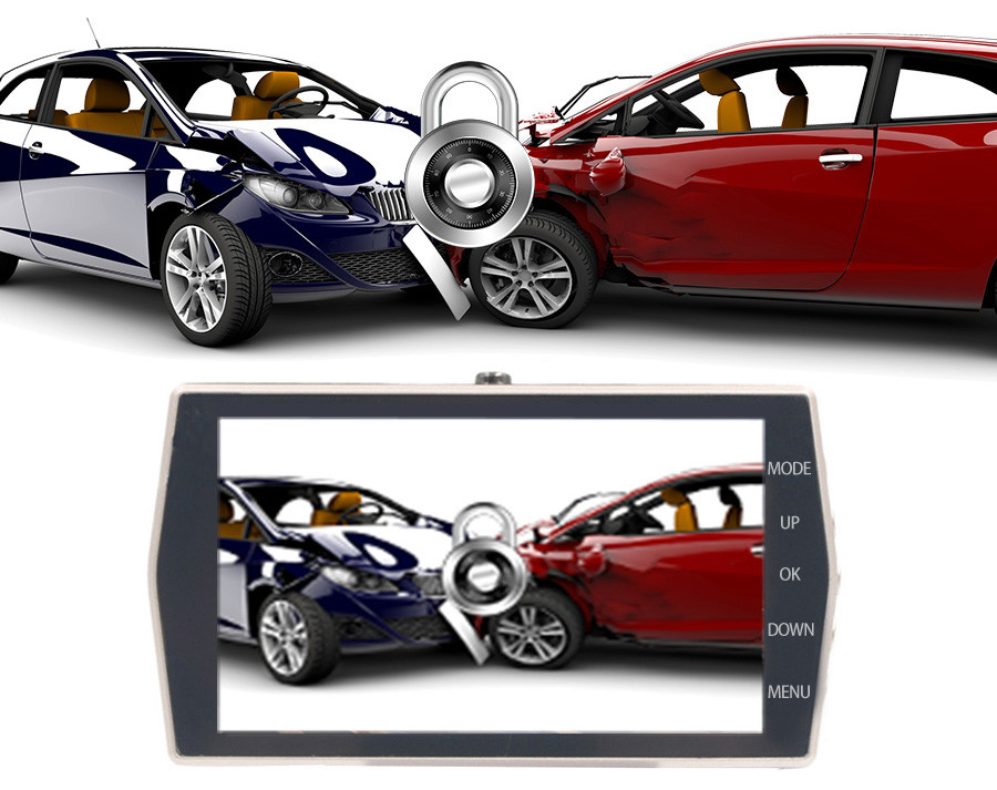 128GB Vehicle Motion Activated Dashcam Dashboard Camera Front And Rear Blackbox