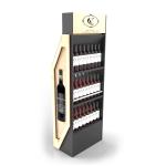 Customized Free Standing Wine Display Stand Wine Rack Wood Storage Wooden