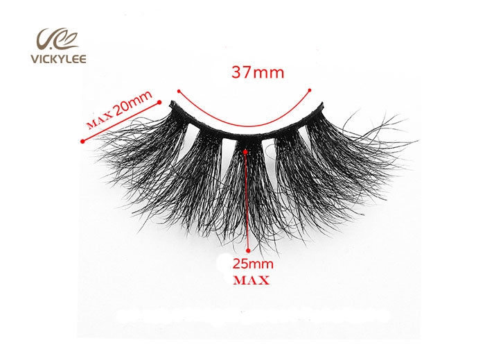 Adjustable Synthetic Fibers 37mm Mink Eyelash Extensions