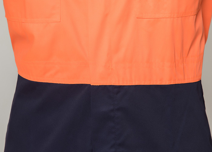 Double Stitching Safety Work Clothes High Visable Orange Jacket Bib Pants Suit