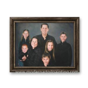 China Realistic Family People Custom Oil Portrait Canvas 5cm For House Decoration wholesale