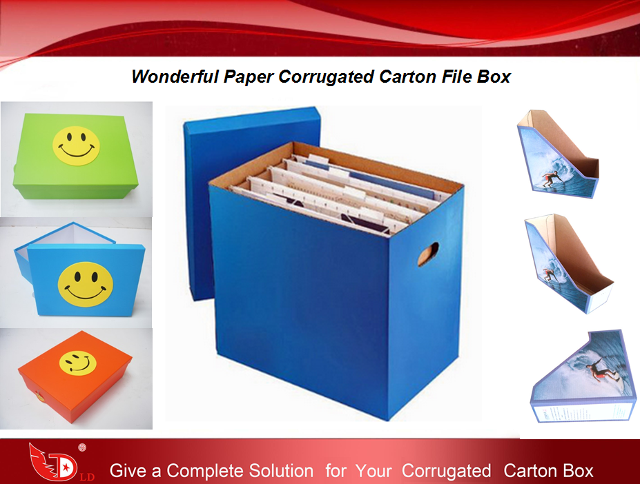 Useful Paper Corrugated Carton File Box