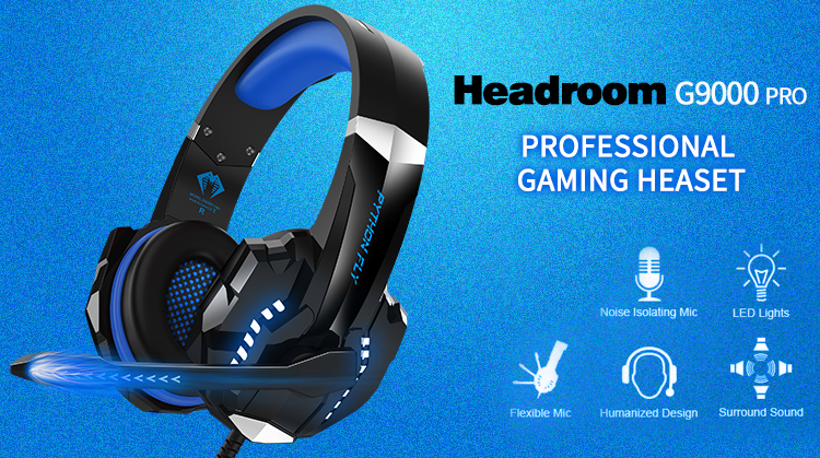 Waterproof Xbox And PC Gaming Headphones With Soft 120 Degree Adjustable Microphone