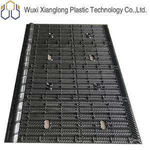 China 1150mm Width 2440mm Length Cooling Tower Infill Black PVC Fills wholesale