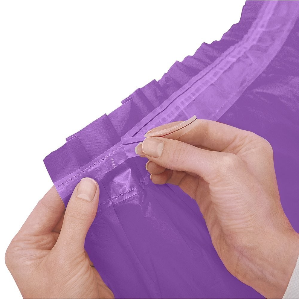 Oil Proof Disposable Plastic Table Skirts With Built - In Adhesive Line
