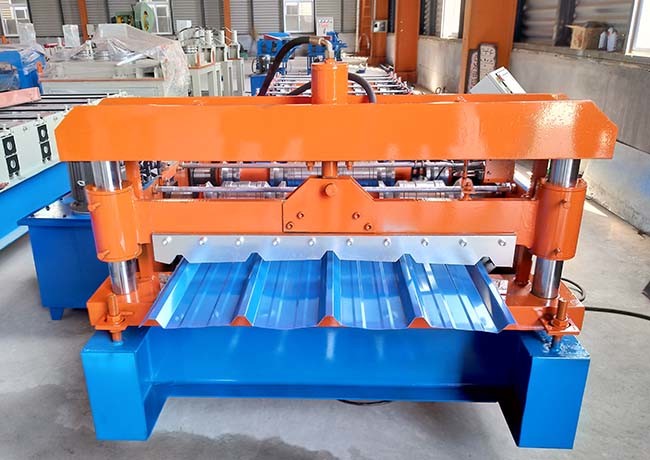 Japanese brand electric parts roofing sheet roll forming machine with hard chormium plating rollers