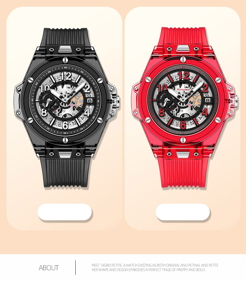 Details of Japanese movement crystal watch 6