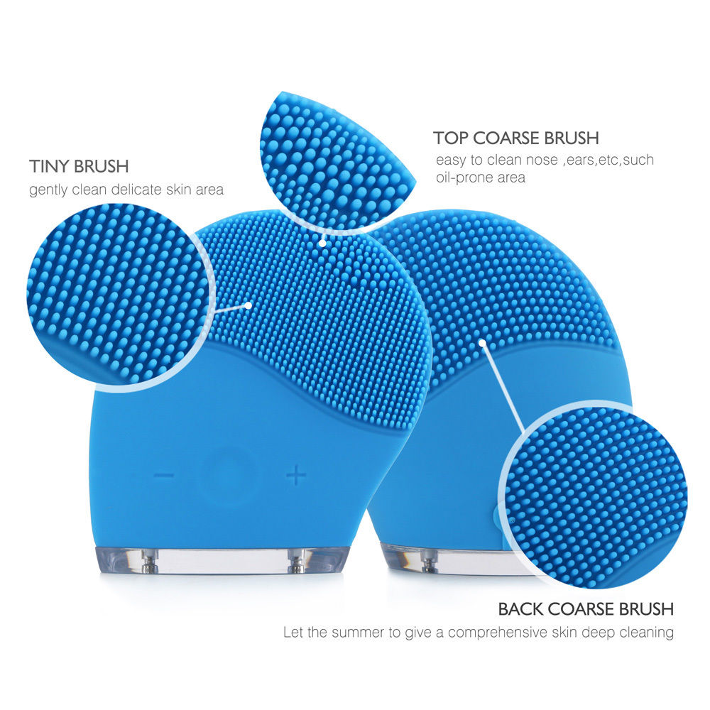Sonic Rechargeable Facial Cleansing Brush Makeup Remove Cleanser