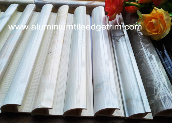 colorful plastic tile trim