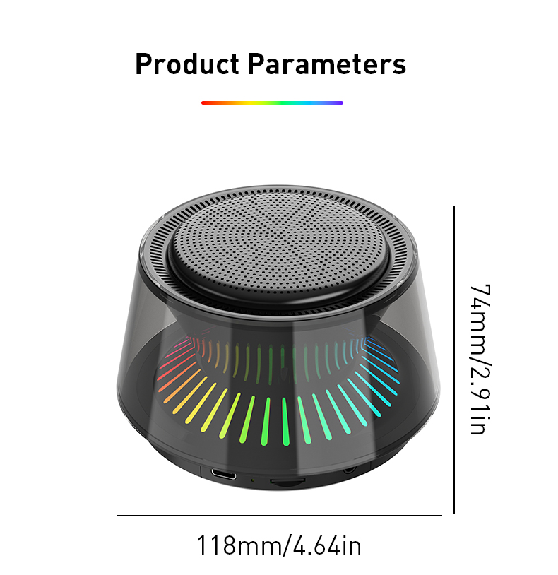 Portable Mini Blue Tooth Speaker With RGB Light Your Ultimate Outdoor Music Solution