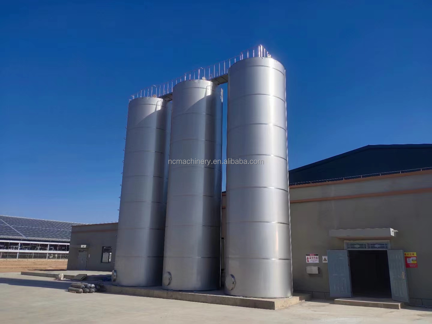 10-100t Milk Silo Made Of Ss316l Material And Goat Milk Raw Material For Dairy Plant
