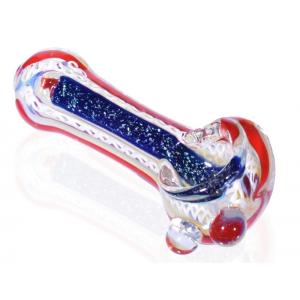China Blown Glass Hand Pipes Beautifully Handcrafted Bubbler Smoking Pipes 120g wholesale