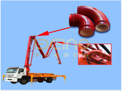 ZTA Ceramics Concrete Pump Pipeline Concrete Pump Reducer Pipe