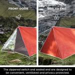 Emergency Tent, 2 Person Tube Tent Survival Shelter Paracord, Stakes, Whistle