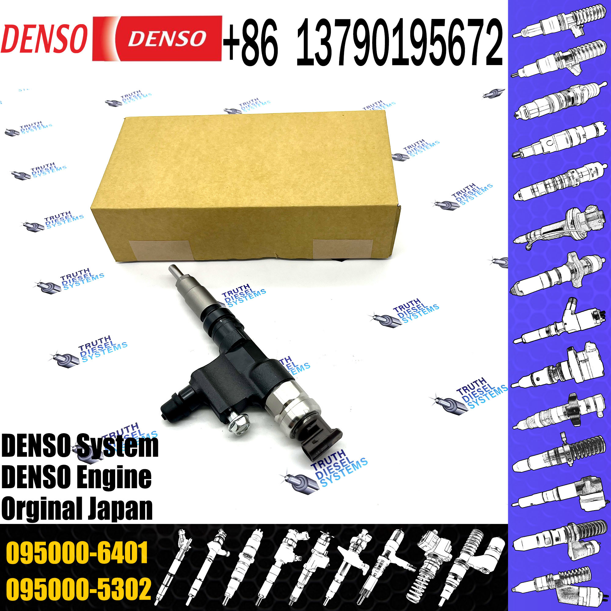 Common Rail Injector 095000-6402 23670-E0070 Injector For HINO TOYOTA Injector Nozzle 095000-6402 23670-E0070 095000-640