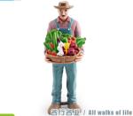 People at Work Model Toy Farmer Figure Pretend Professionals Figurines Career