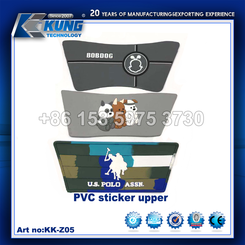 Men PVC material sticker upper for slipper making
