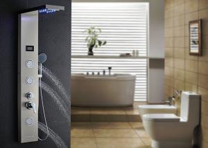 China Sprayed LED Light Waterfall Shower Panel 35 - 65℃ Temperature Range ROVATE wholesale