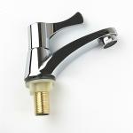 Zinc Stylish Bathroom Single Cold Water Basin Taps In Chrome
